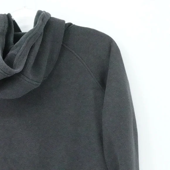 Athleta Hoodie Womens‎ Small Charcoal Gray Funnel Neck Kangaroo Pocket - Picture 10 of 16